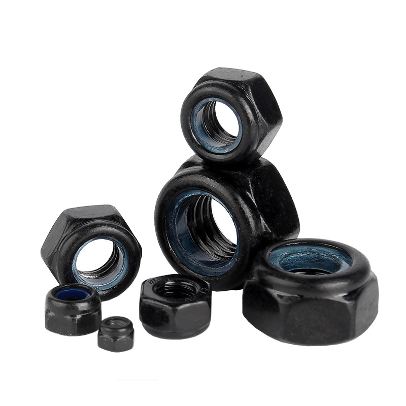 Black oxide lock nut DIN 985 DIN 982 EN‑ISO 7040 EN‑ISO 7041