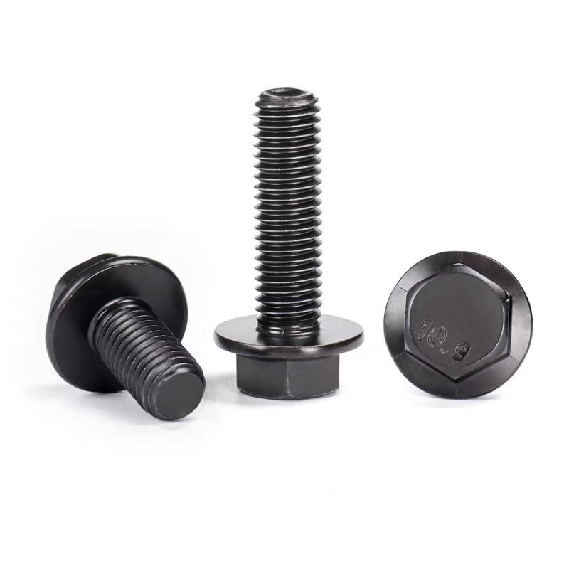 Flange hex bolt full thread DIN 6921 EN‑ISO 1665 GB/T 5789
