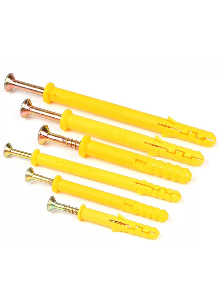 Yellow fish plastic wall plug ISO 16048 DIN 85